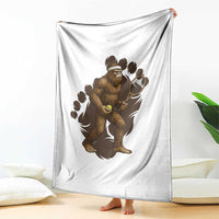 Funny Bigfoot Tennis Player Throw Blanket Folklore Cryptid Gift - Wonder Print Shop