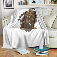 Funny Bigfoot Tennis Player Throw Blanket Folklore Cryptid Gift - Wonder Print Shop