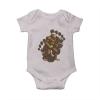 Funny Bigfoot Tennis Player Baby Onesie Folklore Cryptid Gift - Wonder Print Shop