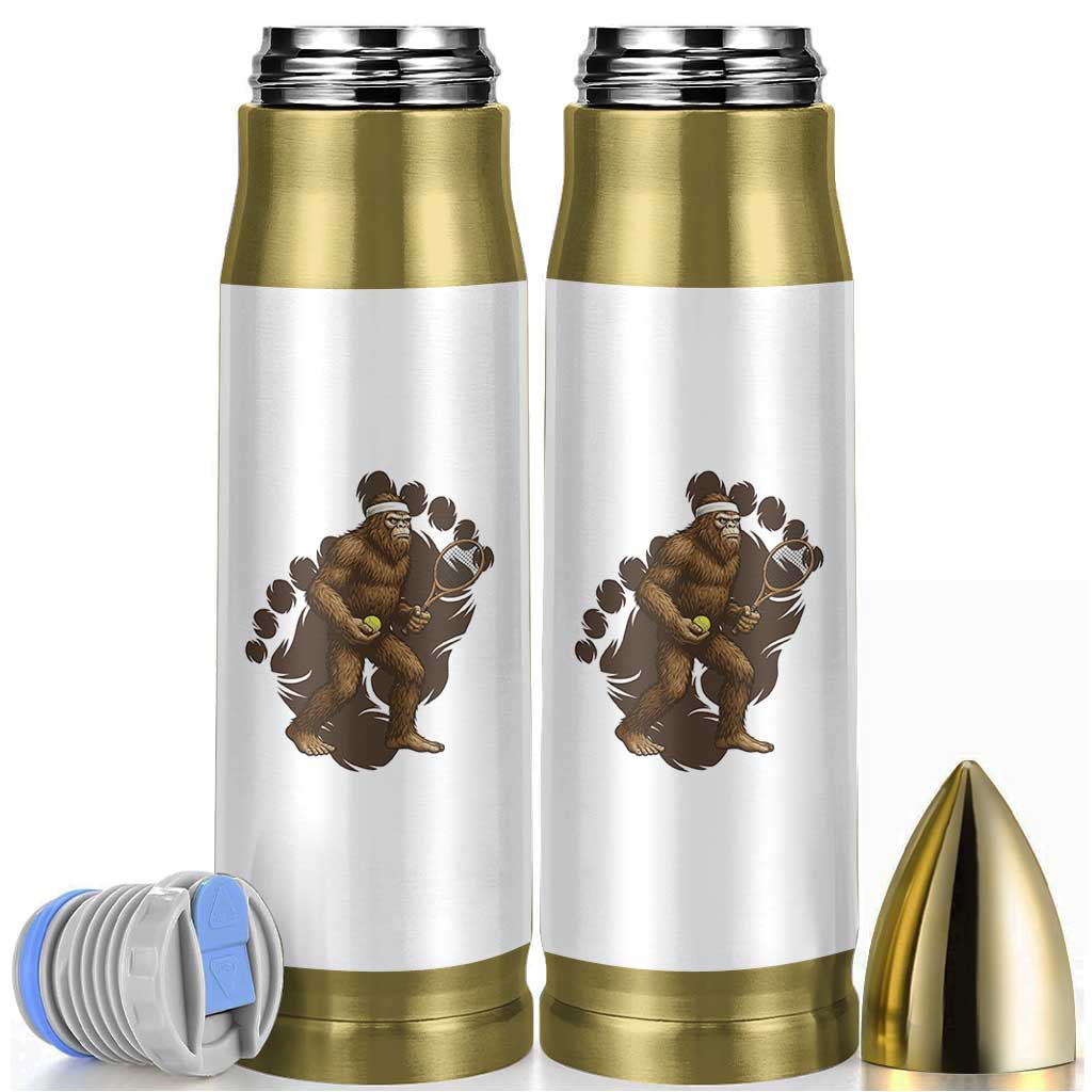 Funny Bigfoot Tennis Player Bullet Tumbler Folklore Cryptid Gift - Wonder Print Shop