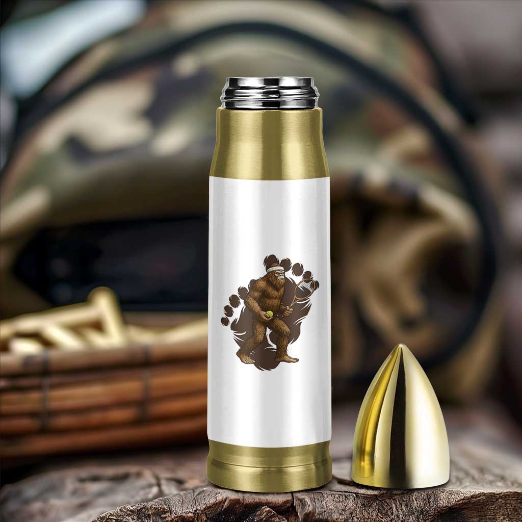 Funny Bigfoot Tennis Player Bullet Tumbler Folklore Cryptid Gift - Wonder Print Shop