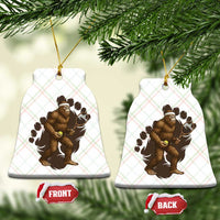 Funny Bigfoot Tennis Player Ceramic Ornament Folklore Cryptid Gift - Wonder Print Shop