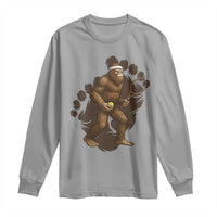 Funny Bigfoot Tennis Player Long Sleeve Shirt Folklore Cryptid Gift - Wonder Print Shop