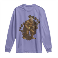 Funny Bigfoot Tennis Player Long Sleeve Shirt Folklore Cryptid Gift - Wonder Print Shop