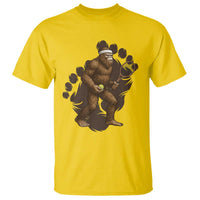 Funny Bigfoot Tennis Player T Shirt Folklore Cryptid Gift - Wonder Print Shop