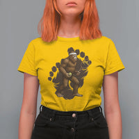 Funny Bigfoot Tennis Player T Shirt For Women Folklore Cryptid Gift - Wonder Print Shop