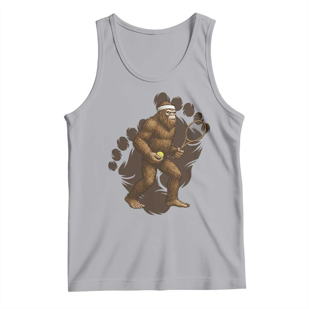 Funny Bigfoot Tennis Player Tank Top Folklore Cryptid Gift - Wonder Print Shop