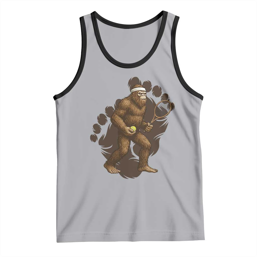 Funny Bigfoot Tennis Player Tank Top Folklore Cryptid Gift - Wonder Print Shop