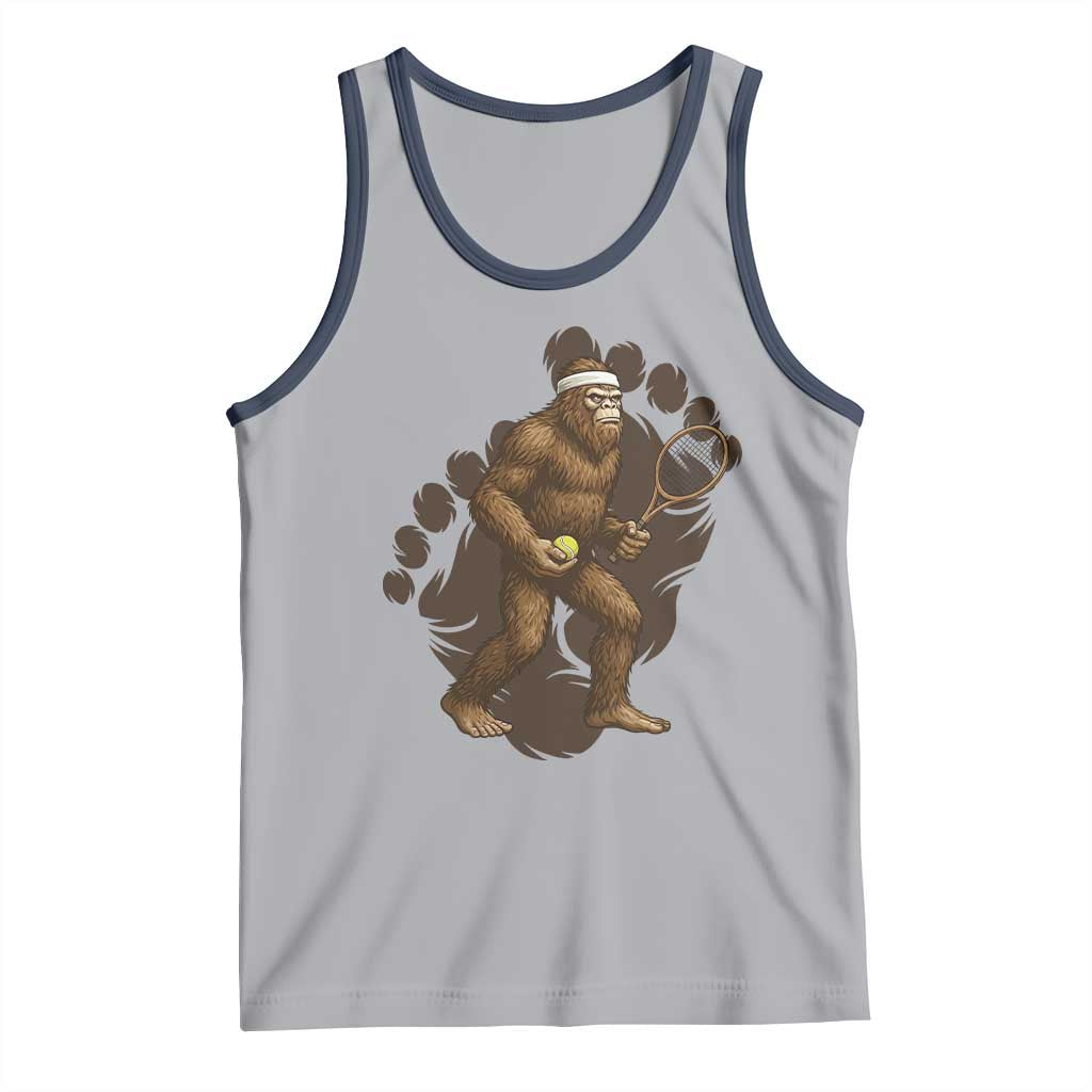 Funny Bigfoot Tennis Player Tank Top Folklore Cryptid Gift - Wonder Print Shop