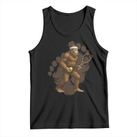 Funny Bigfoot Tennis Player Tank Top Folklore Cryptid Gift - Wonder Print Shop