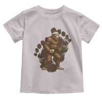 Funny Bigfoot Tennis Player Toddler T Shirt Folklore Cryptid Gift - Wonder Print Shop