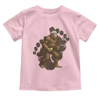 Funny Bigfoot Tennis Player Toddler T Shirt Folklore Cryptid Gift - Wonder Print Shop