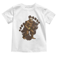 Funny Bigfoot Tennis Player Toddler T Shirt Folklore Cryptid Gift - Wonder Print Shop