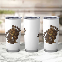 Funny Bigfoot Tennis Player Tumbler Cup Folklore Cryptid Gift - Wonder Print Shop
