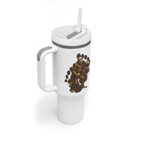 Funny Bigfoot Tennis Player Tumbler With Handle Folklore Cryptid Gift - Wonder Print Shop