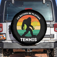Id Rather Be Playing Tennis Spare Tire Cover Vintage Retro Bigfoot Tennis Player Gift - Wonder Print Shop