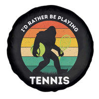 Id Rather Be Playing Tennis Spare Tire Cover Vintage Retro Bigfoot Tennis Player Gift - Wonder Print Shop