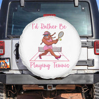 Funny Sexy Bigfoot Playing Tennis Spare Tire Cover Gift For Girls - Wonder Print Shop