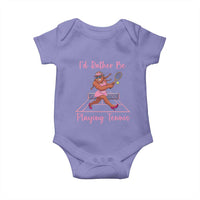 Funny Sexy Bigfoot Playing Tennis Baby Onesie Gift For Girls - Wonder Print Shop