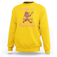 Funny Sexy Bigfoot Playing Tennis Sweatshirt Gift For Girls - Wonder Print Shop