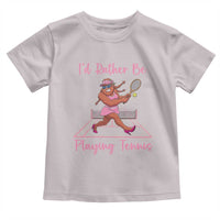 Funny Sexy Bigfoot Playing Tennis Toddler T Shirt Gift For Girls - Wonder Print Shop