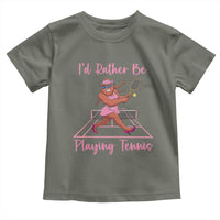 Funny Sexy Bigfoot Playing Tennis Toddler T Shirt Gift For Girls - Wonder Print Shop