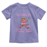 Funny Sexy Bigfoot Playing Tennis Toddler T Shirt Gift For Girls - Wonder Print Shop