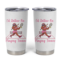 Funny Sexy Bigfoot Playing Tennis Tumbler Cup Gift For Girls - Wonder Print Shop
