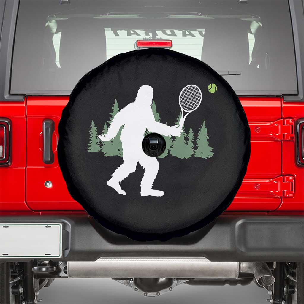 Funny Sasquatch Tennis Player Spare Tire Cover Folklore Cryptid Gift - Wonder Print Shop