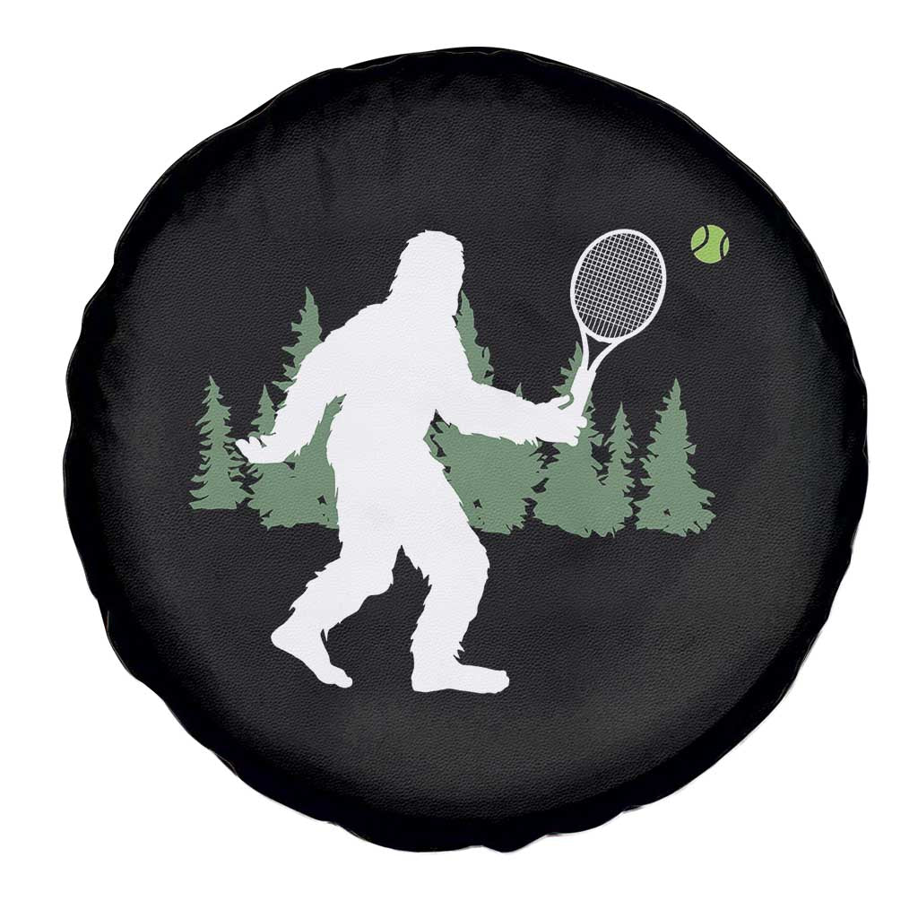 Funny Sasquatch Tennis Player Spare Tire Cover Folklore Cryptid Gift - Wonder Print Shop