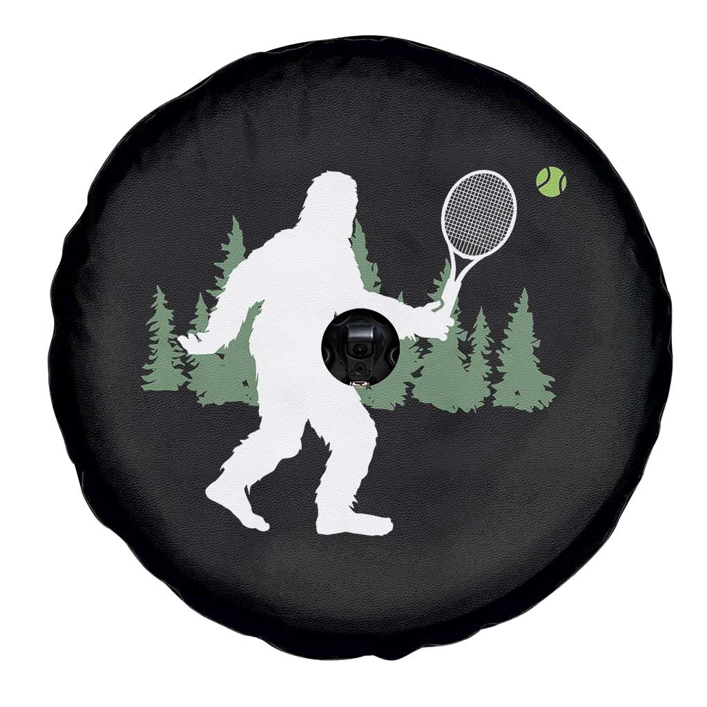 Funny Sasquatch Tennis Player Spare Tire Cover Folklore Cryptid Gift - Wonder Print Shop