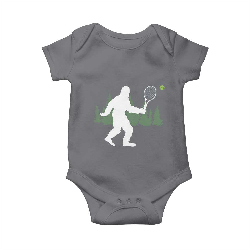 Funny Sasquatch Tennis Player Baby Onesie Folklore Cryptid Gift - Wonder Print Shop