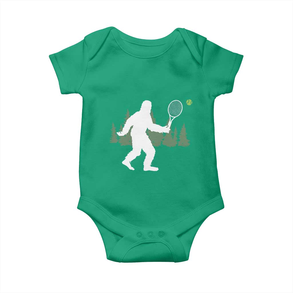 Funny Sasquatch Tennis Player Baby Onesie Folklore Cryptid Gift - Wonder Print Shop