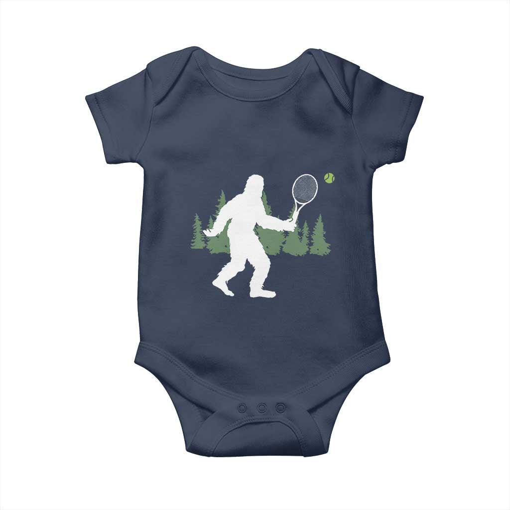 Funny Sasquatch Tennis Player Baby Onesie Folklore Cryptid Gift - Wonder Print Shop