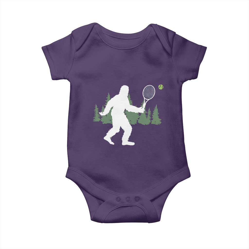Funny Sasquatch Tennis Player Baby Onesie Folklore Cryptid Gift - Wonder Print Shop