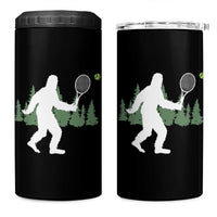 Funny Sasquatch Tennis Player 4 in 1 Can Cooler Tumbler Folklore Cryptid Gift - Wonder Print Shop