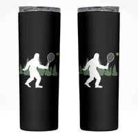 Funny Sasquatch Tennis Player Skinny Tumbler Folklore Cryptid Gift - Wonder Print Shop