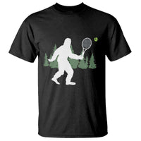 Funny Sasquatch Tennis Player T Shirt Folklore Cryptid Gift - Wonder Print Shop