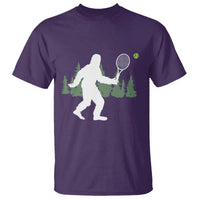 Funny Sasquatch Tennis Player T Shirt Folklore Cryptid Gift - Wonder Print Shop