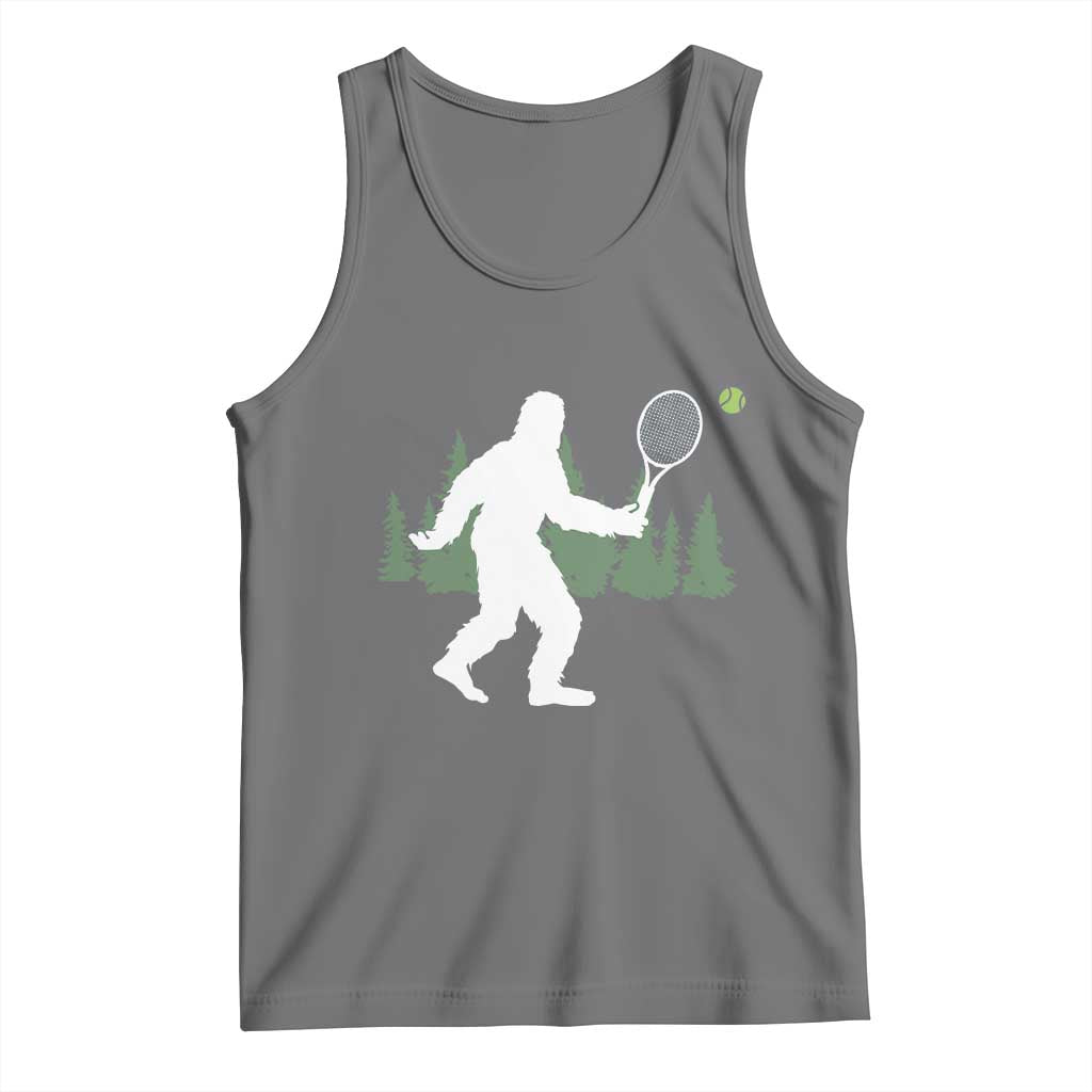 Funny Sasquatch Tennis Player Tank Top Folklore Cryptid Gift - Wonder Print Shop