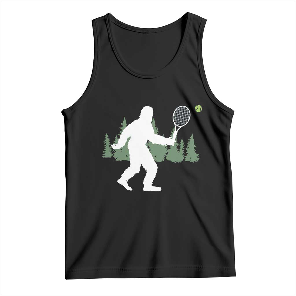 Funny Sasquatch Tennis Player Tank Top Folklore Cryptid Gift - Wonder Print Shop