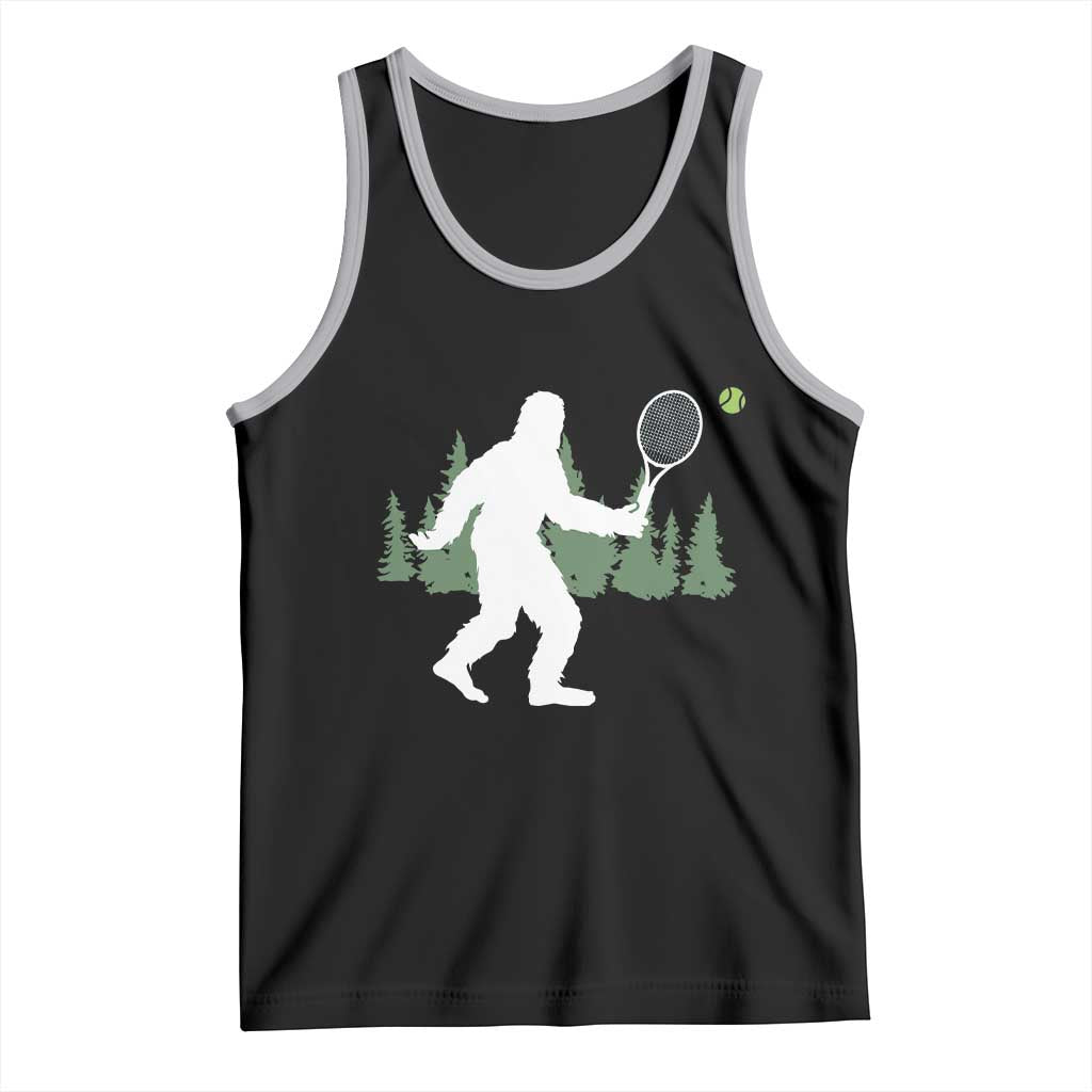 Funny Sasquatch Tennis Player Tank Top Folklore Cryptid Gift - Wonder Print Shop