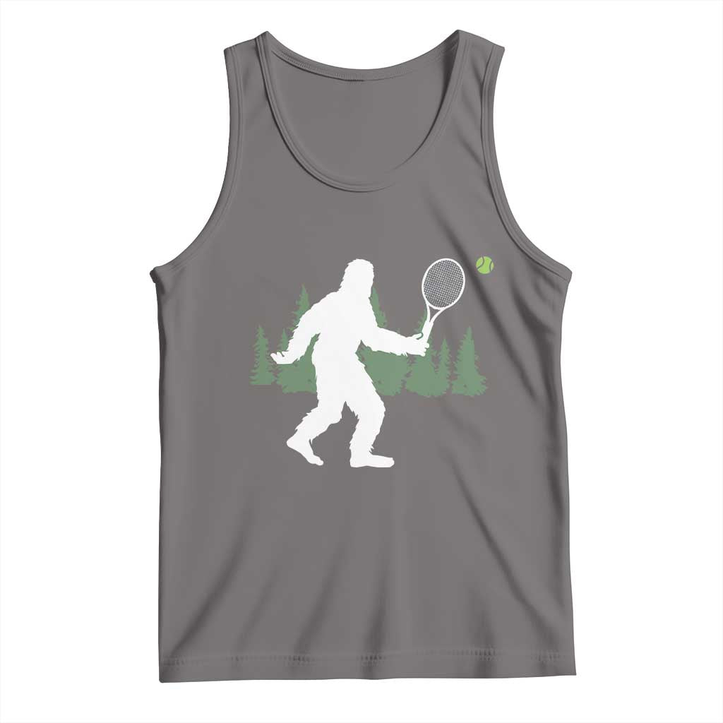 Funny Sasquatch Tennis Player Tank Top Folklore Cryptid Gift - Wonder Print Shop
