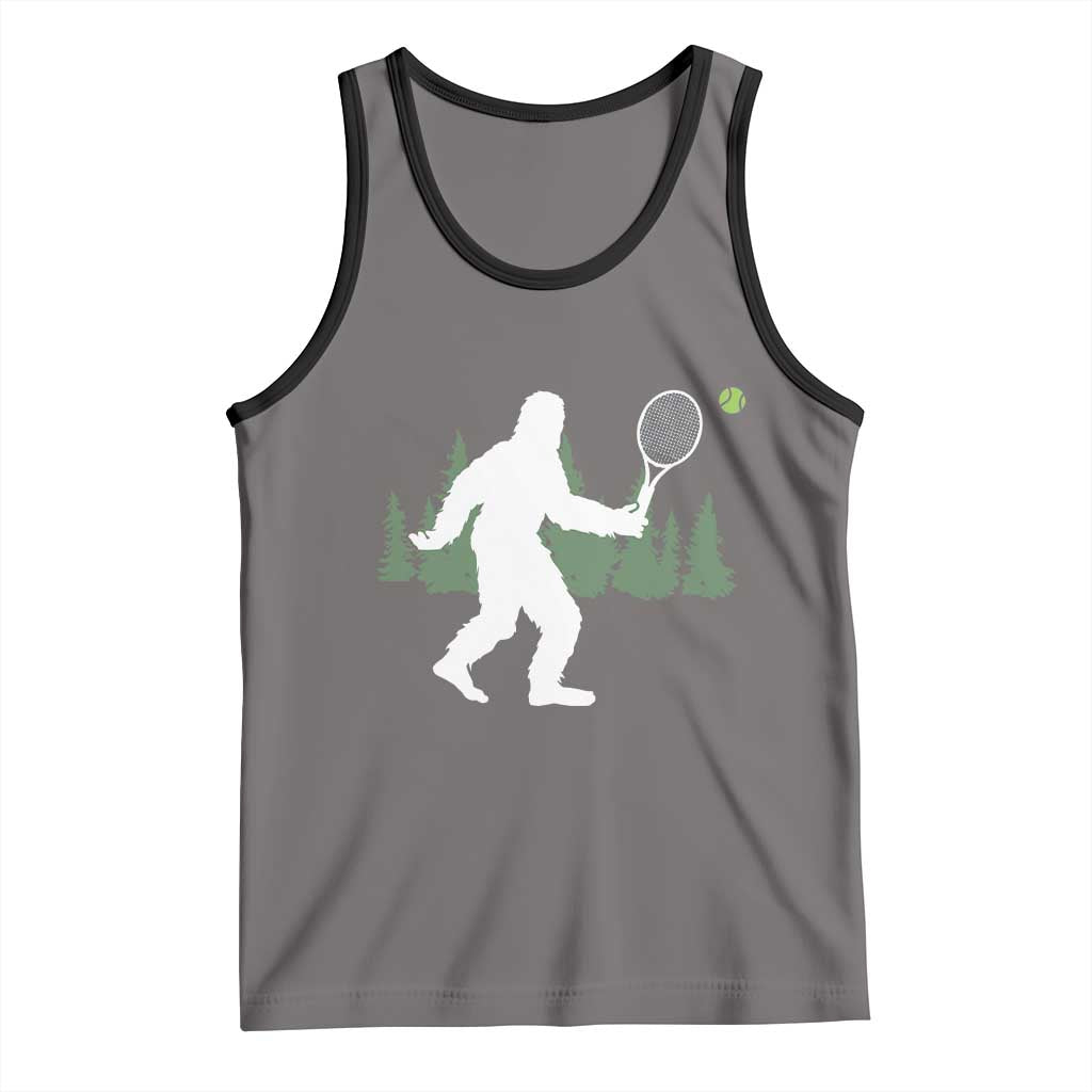 Funny Sasquatch Tennis Player Tank Top Folklore Cryptid Gift - Wonder Print Shop