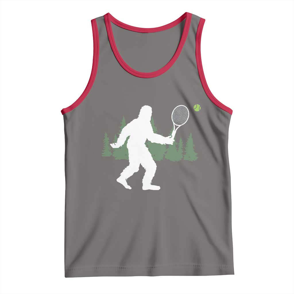 Funny Sasquatch Tennis Player Tank Top Folklore Cryptid Gift - Wonder Print Shop