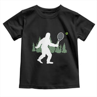Funny Sasquatch Tennis Player Toddler T Shirt Folklore Cryptid Gift - Wonder Print Shop