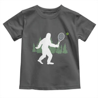 Funny Sasquatch Tennis Player Toddler T Shirt Folklore Cryptid Gift - Wonder Print Shop