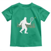 Funny Sasquatch Tennis Player Toddler T Shirt Folklore Cryptid Gift - Wonder Print Shop