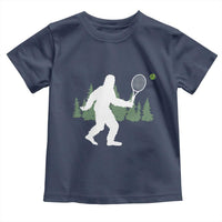 Funny Sasquatch Tennis Player Toddler T Shirt Folklore Cryptid Gift - Wonder Print Shop