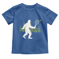 Funny Sasquatch Tennis Player Toddler T Shirt Folklore Cryptid Gift - Wonder Print Shop